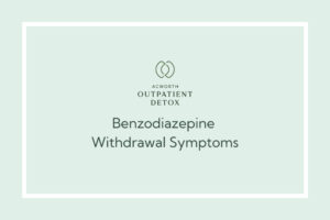 benzo withdrawal